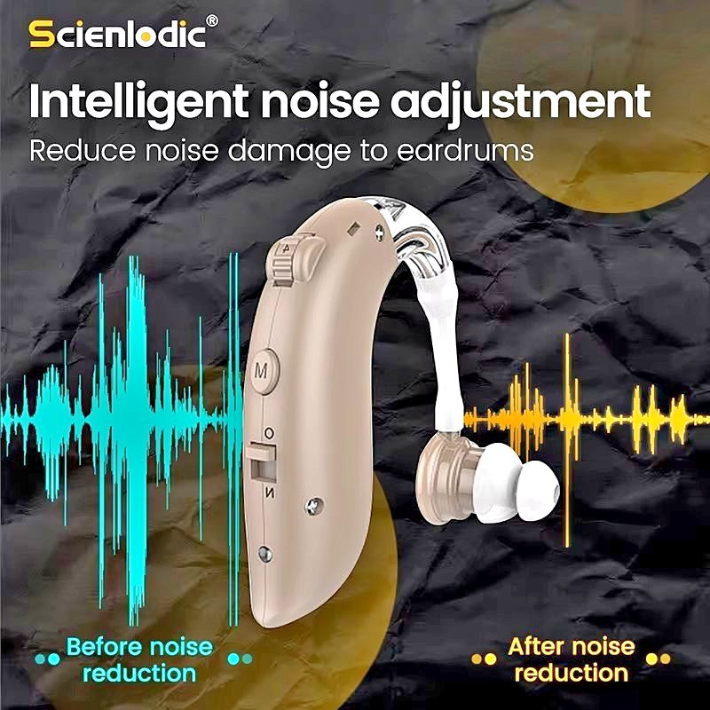 Audifono amplificador de sonido recargable para sordera